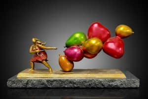 Adam-Schultz_Hanging-onto-Happiness_7x12x5_bronze