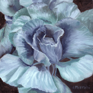 JennieMizrahi.RedCabage.12x12inches.OilPaint